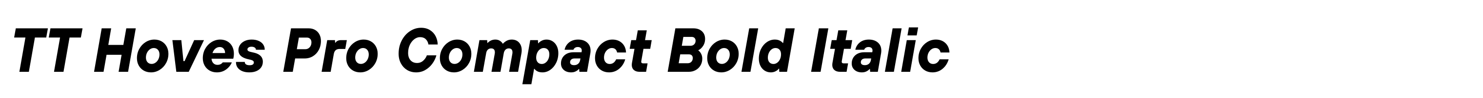 TT Hoves Pro Compact Bold Italic